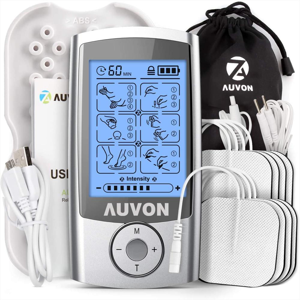 Auvon Tens Electroestimulador Muscular Portatil 16 Modos