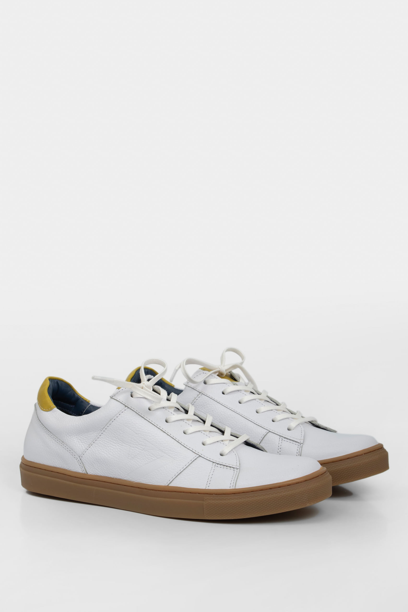 Tenis casual Oda de cuero combinados Blanco