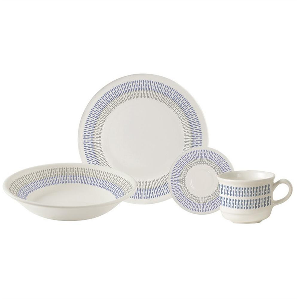 Vajilla Jaspe Corona Verde