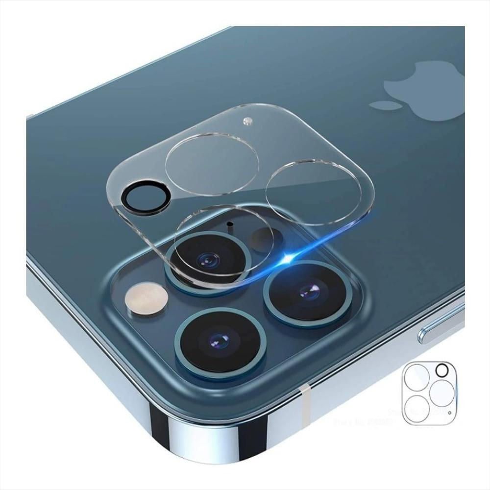 ROSAUI Protector de vidrio trasero para iPhone 13 Pro Max y protector de  lente de cámara, paquete de 2 protectores de vidrio traseros, 2 fundas para