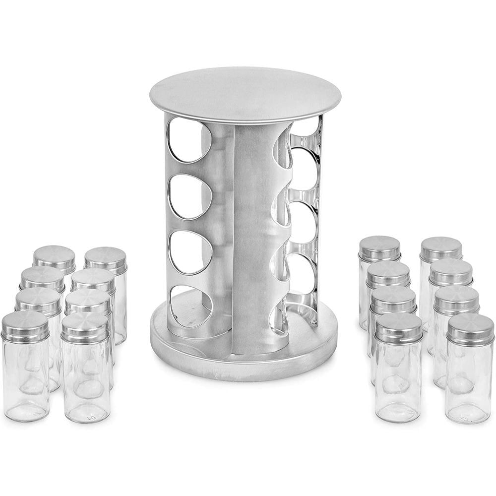 Juego De 16 Tarros Redondos Para Especias img #2