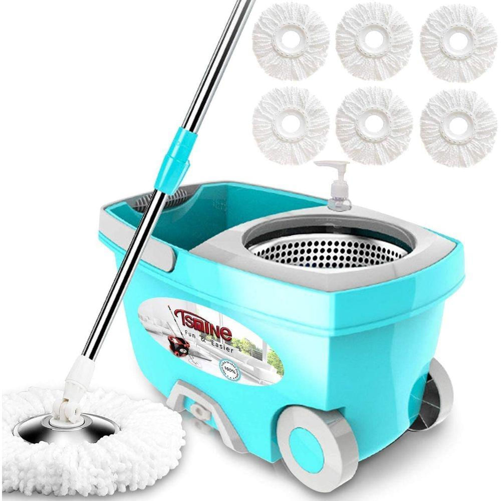 Sistema De Cubo De Fregona Giratoria img #1