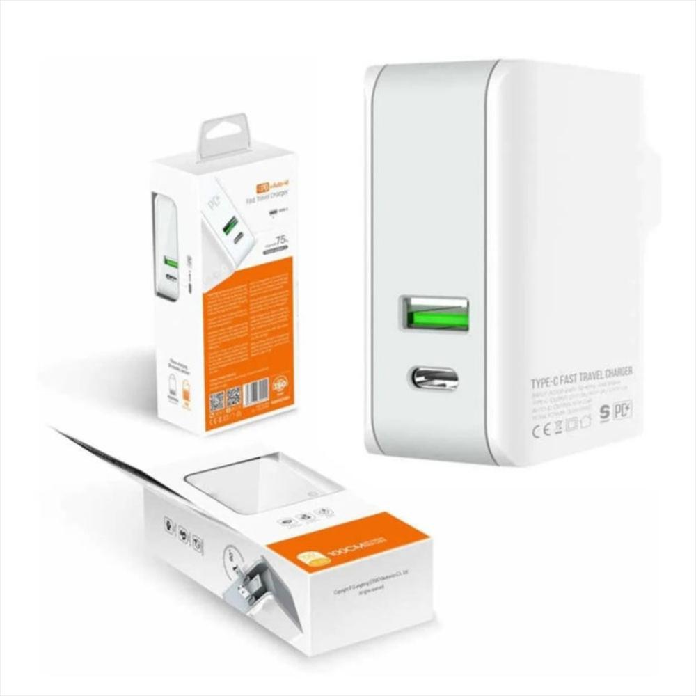 Cargador Pared 30Watts Qualcom Inteligente Para Iphone
