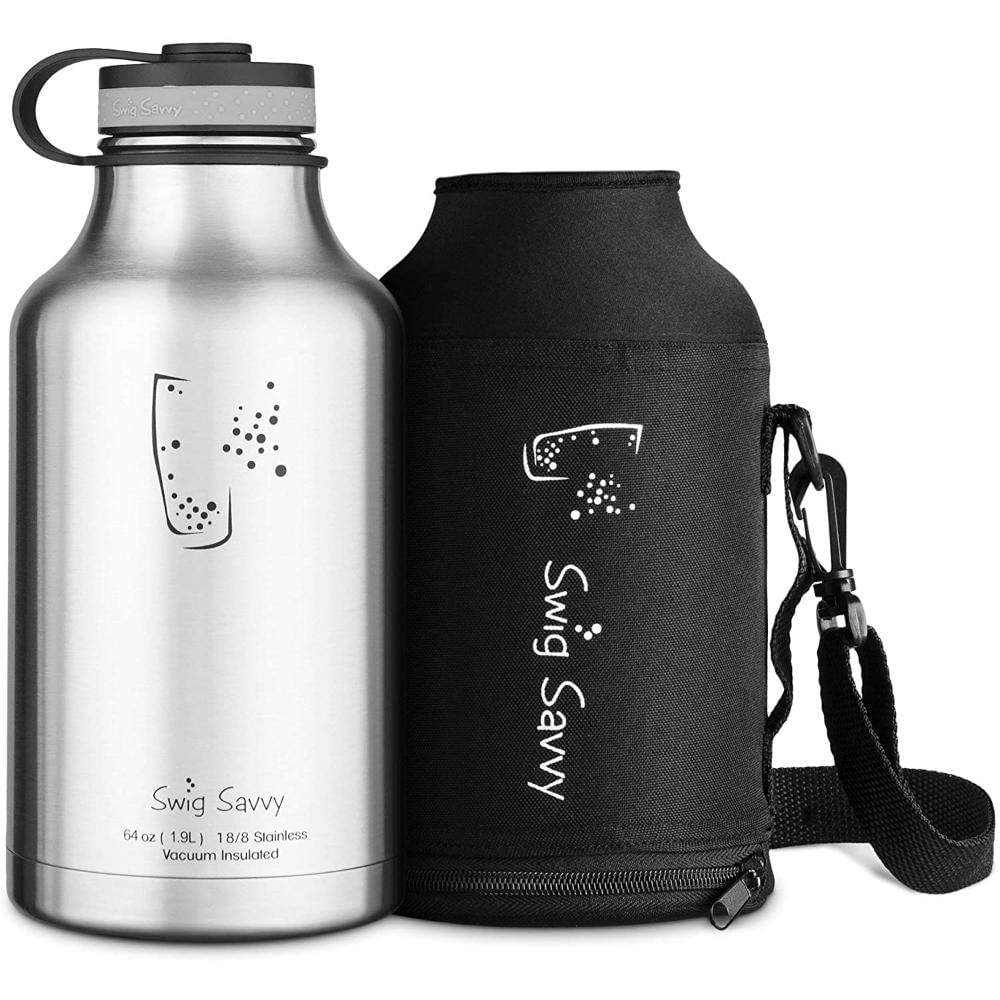 Botella De Acero Inoxidable Jarra De Boca Ancha Swig Savvy img #1