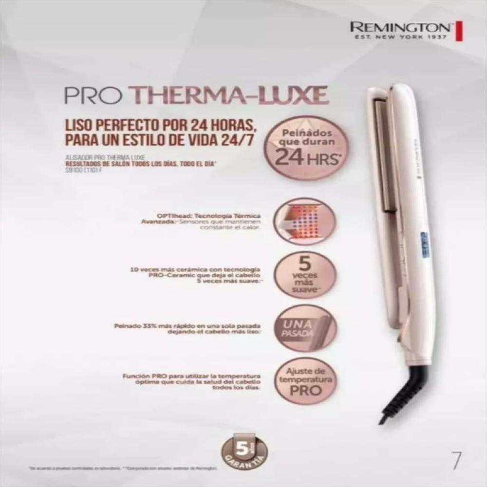 Plancha Alisadora Remington Pro Therma Luxe img #4