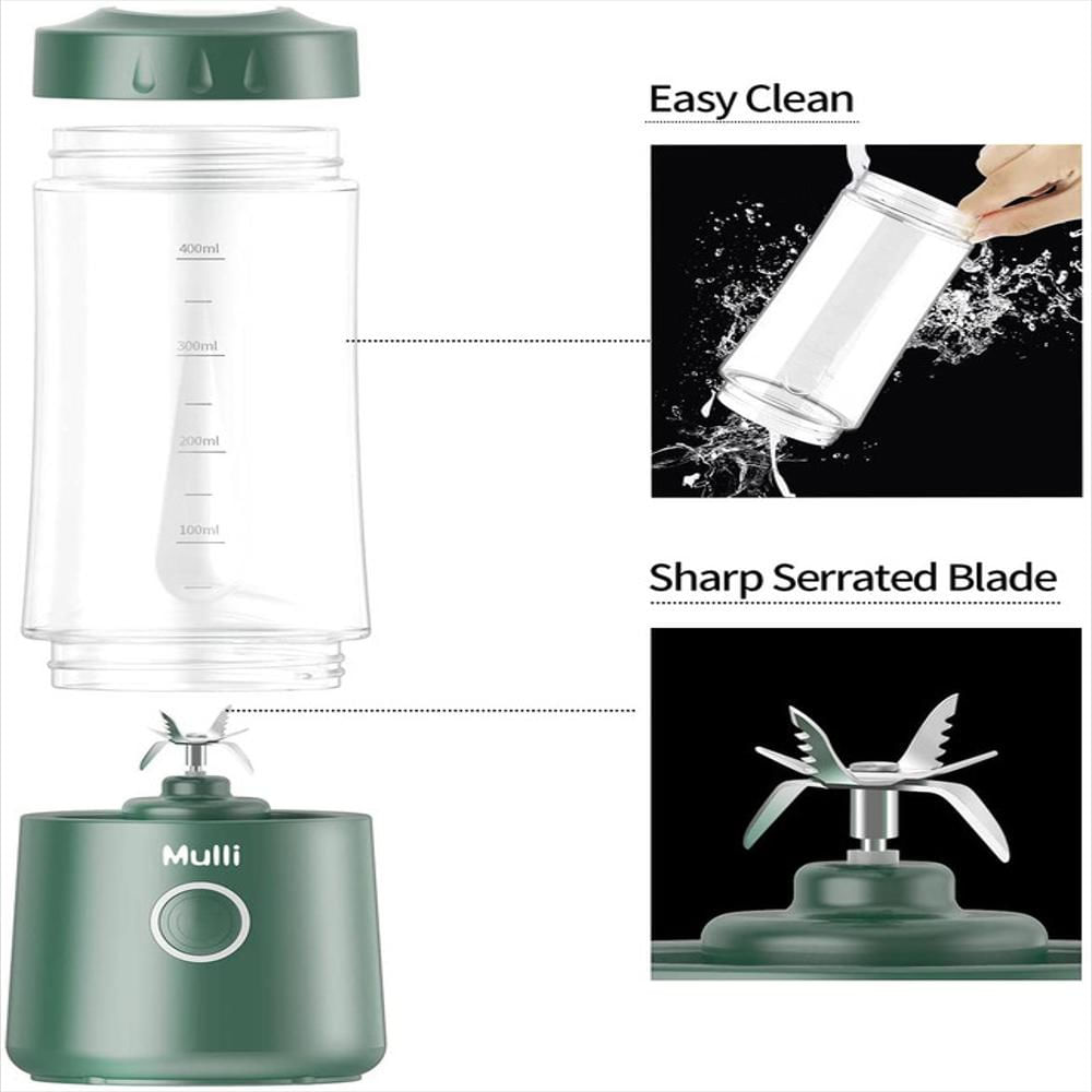 Batidora Portátil Usb C Recargable Con 6 Cuchillas Mulli img #2