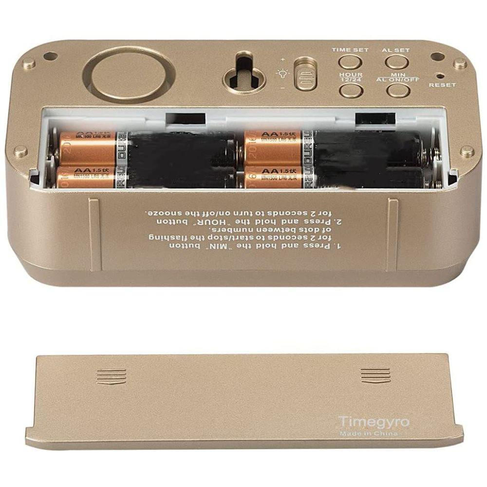 Timegyro Reloj Despertador Digital A Pilas img #2