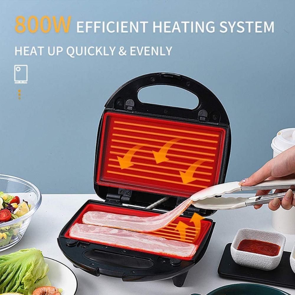 Sandwichera Waflera 3 En 1 De 800W Antiadherentes Auertech img #4
