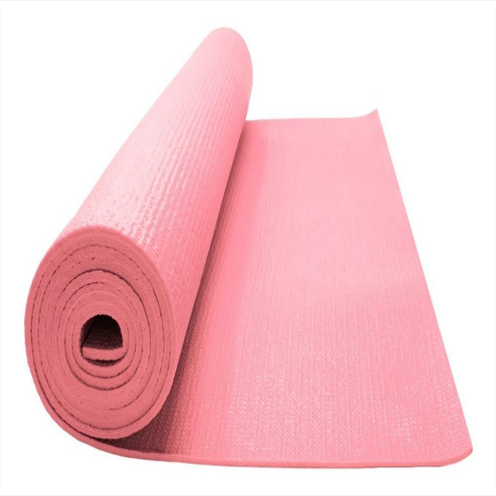 Colchoneta Yoga Mat Pilates Con Bolso De 5Mm K6 Color Rosa