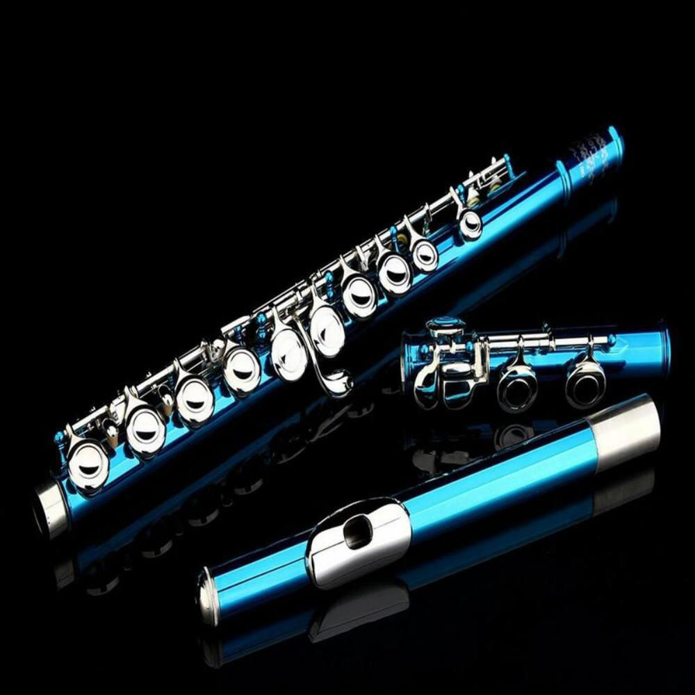 Flauta C con estuche azul marino img #2