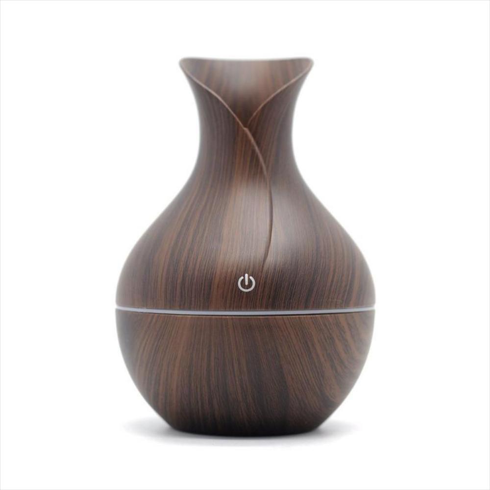 Humidificador Difusor De Aromas Ultrasonico 150Ml Madera Oscura