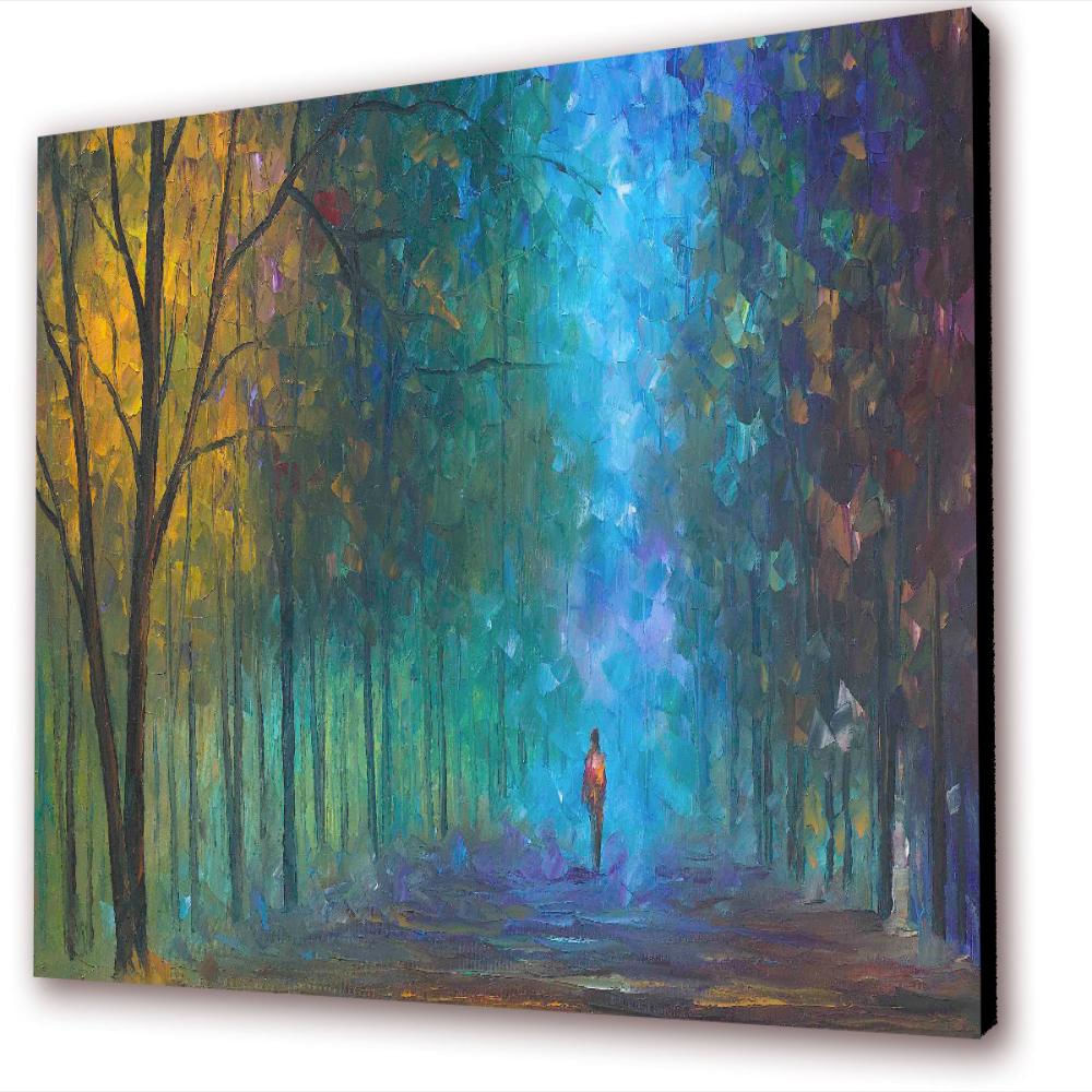 Cuadro 50X30 Cms Decorativo Tipo Oleo Camino 8 img #1