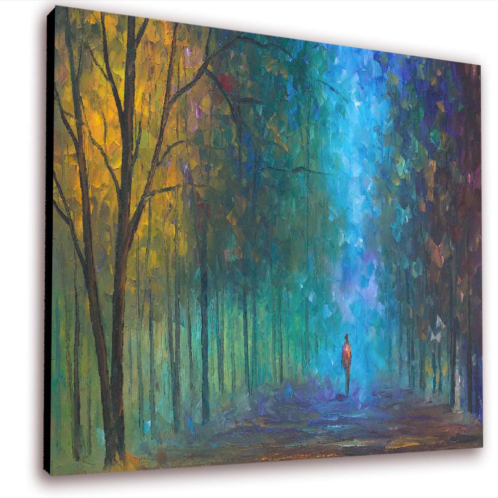 Cuadro 50X30 Cms Decorativo Tipo Oleo Camino 8 img #2