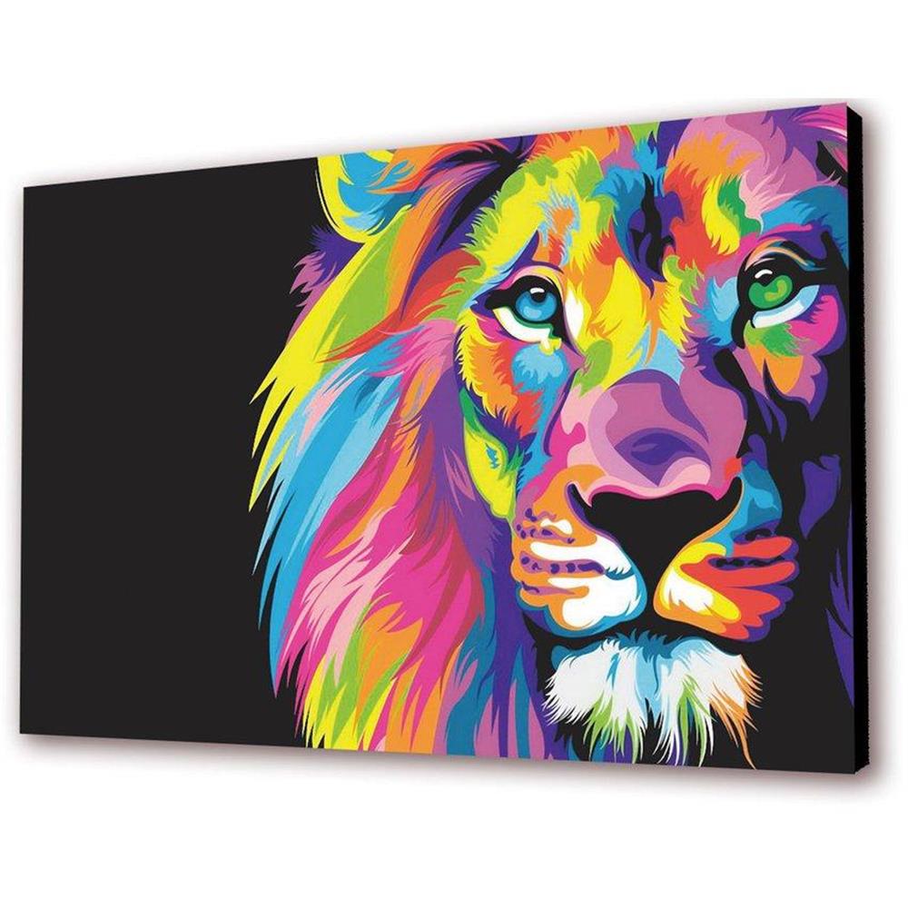 Cuadro 50 X 30 Cms Decorativo Leon 2 img #2