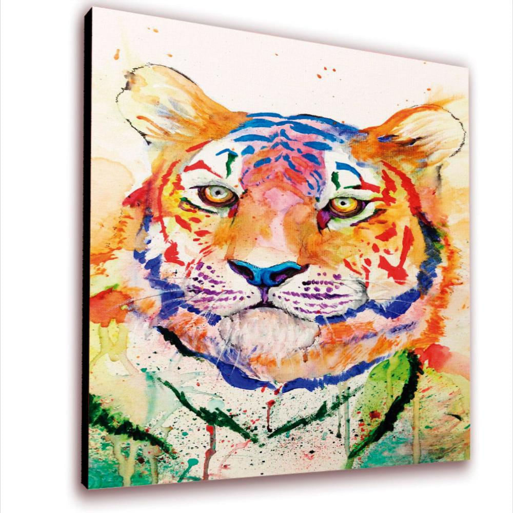 Cuadro 50X30 Cms Tipo Oleo Tigre1 Decorativo img #1