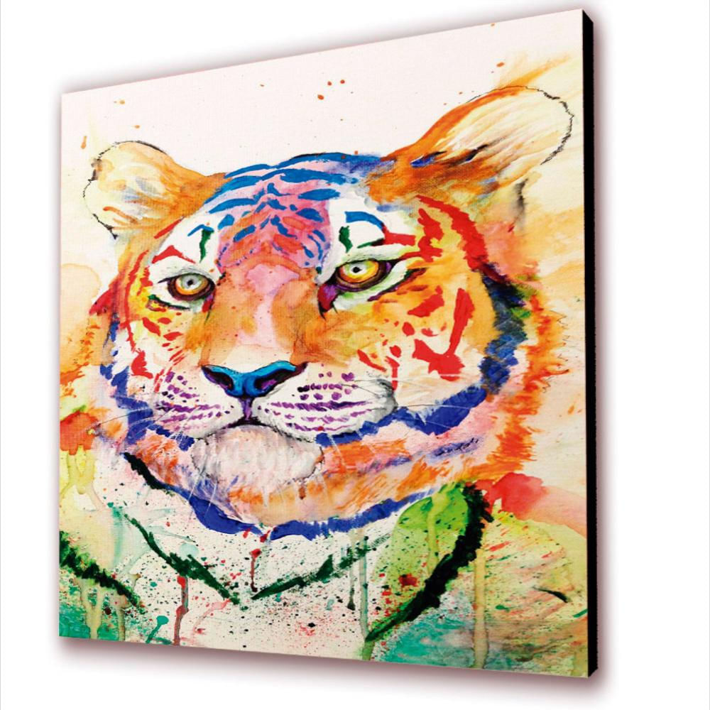 Cuadro 50X30 Cms Tipo Oleo Tigre1 Decorativo img #2