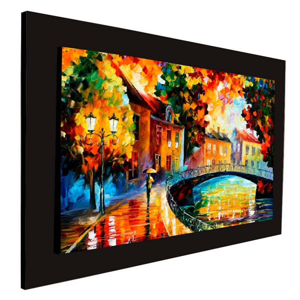 Cuadro 60X40 Cms Decorativo Tipo Oleo Puente 1 img #2