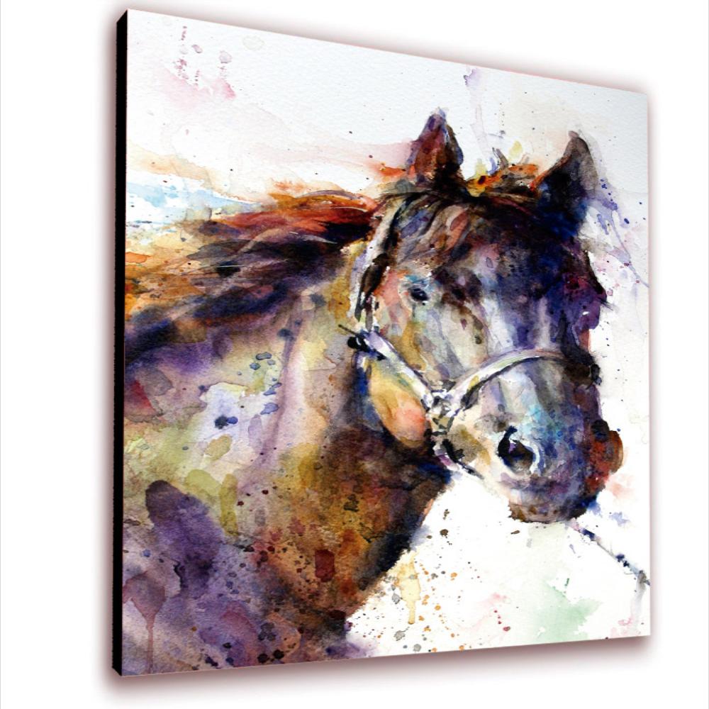 Cuadro 50X30 Cms Tipo Oleo Caballo1 Decorativo img #1