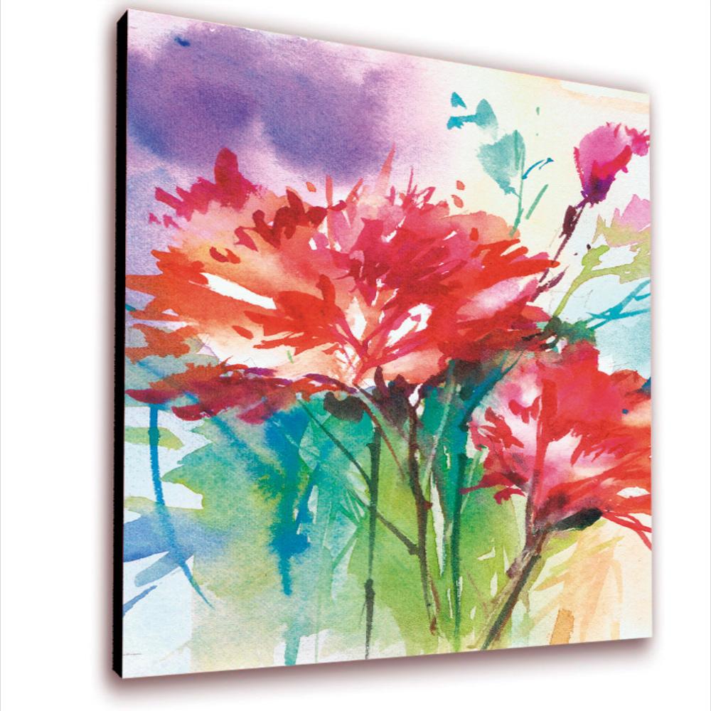 Cuadro 50X30 Cms Tipo Oleo Flores2 Decorativo img #1
