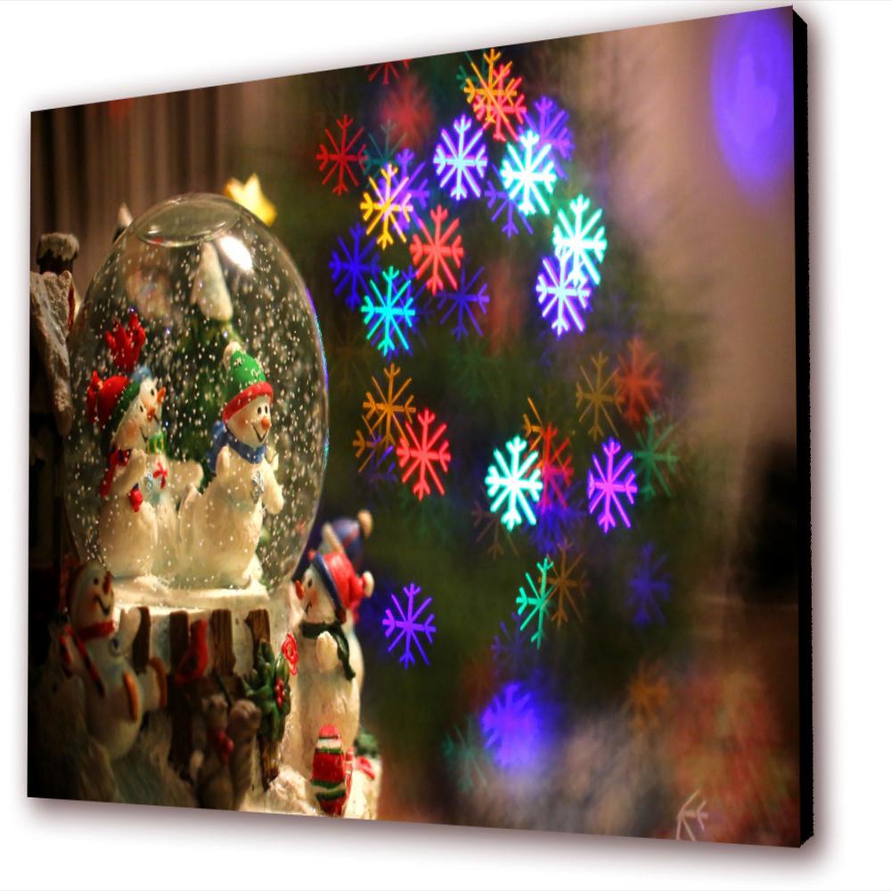 Cuadro 50X30 Cms Muñeco De Nieve 3 Navidad img #1