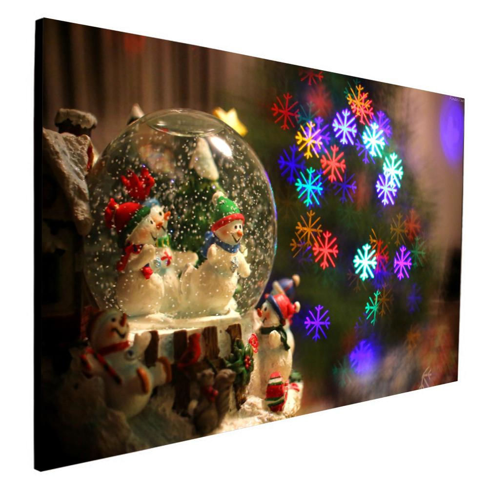 Cuadro 50X30 Cms Muñeco De Nieve 3 Navidad img #2