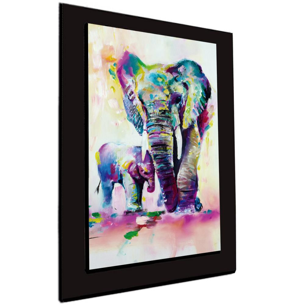 Cuadro 60X40 Cms Tipo Oleo Elefante3 Decorativo img #1