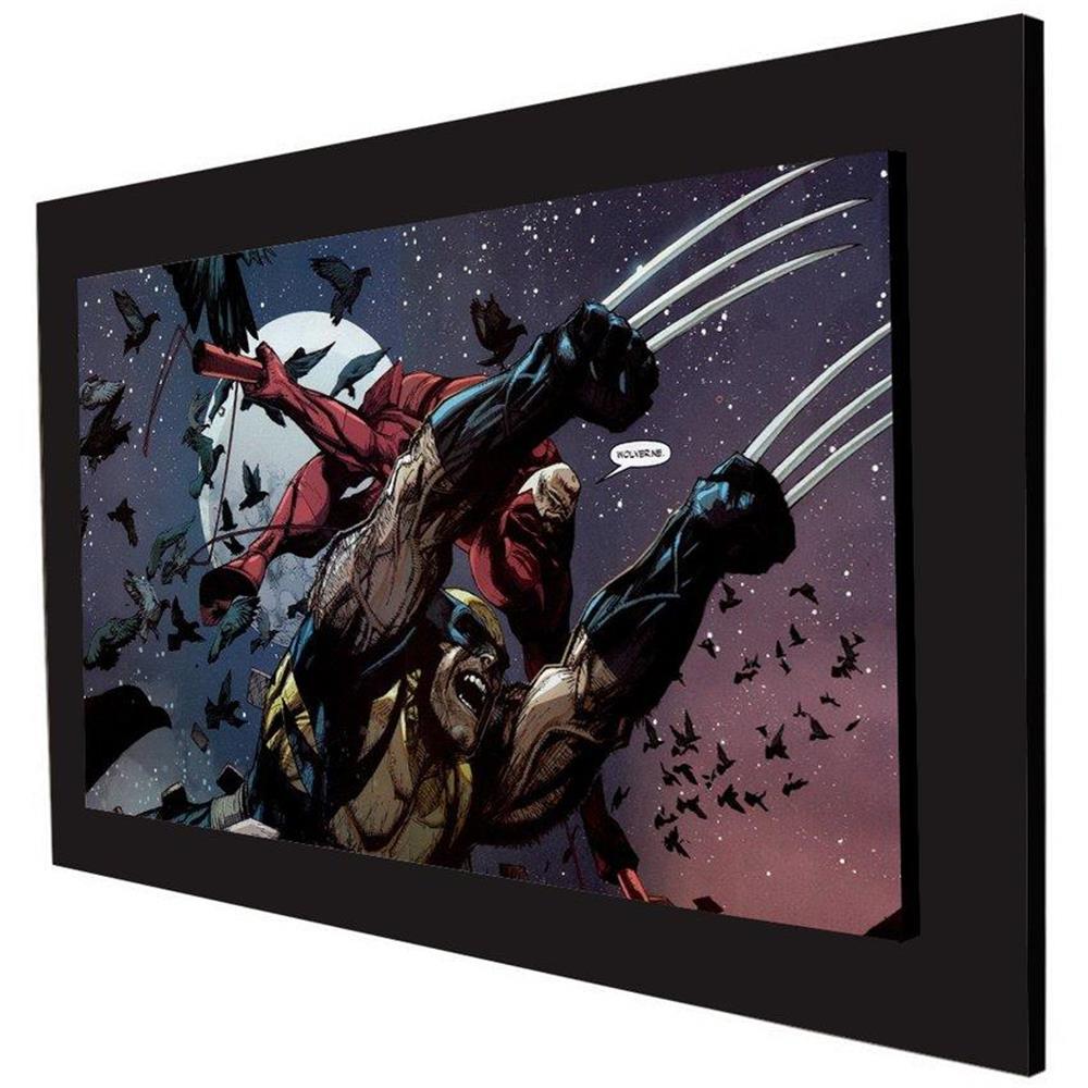 Cuadro 60 X 40 Cms Decorativo Wolverine Attack 1 img #2