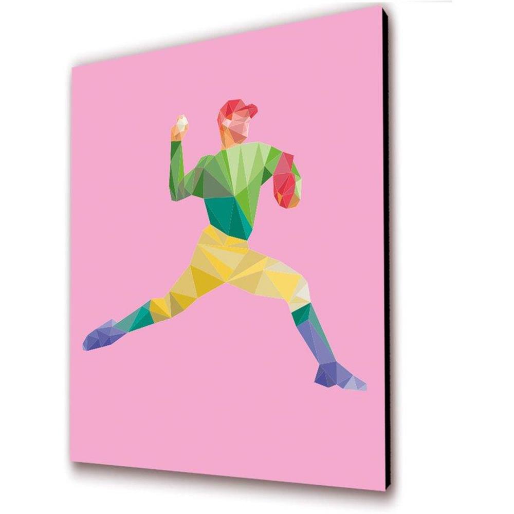 Cuadro 20 X 25 Cms Decorativo Baseball img #2