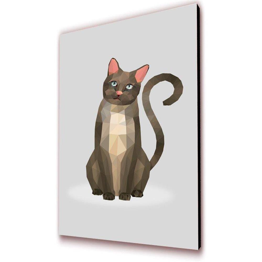 Cuadro 50 X 30 Cms Decorativo Gato 2 img #1