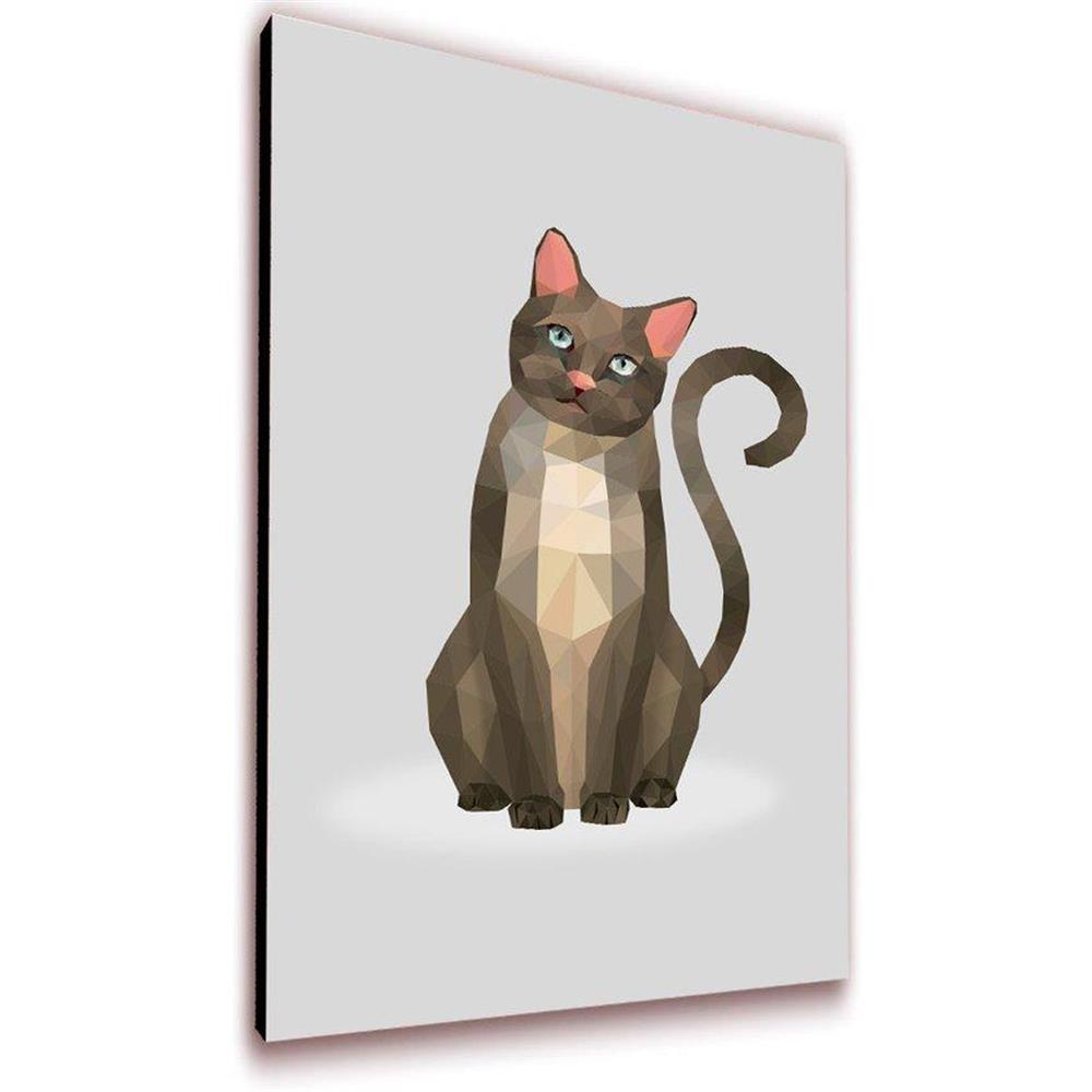 Cuadro 50 X 30 Cms Decorativo Gato 2 img #2