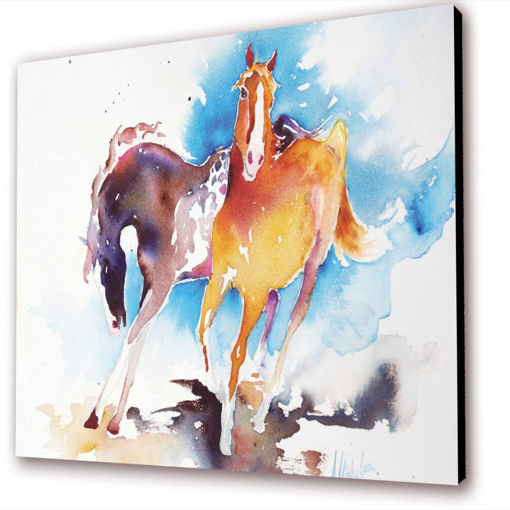 Cuadro 50X30 Cms Tipo Oleo Caballo2 Decorativo img #1