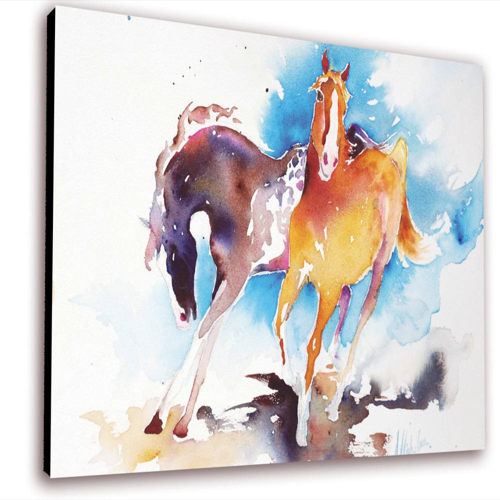 Cuadro 50X30 Cms Tipo Oleo Caballo2 Decorativo img #2