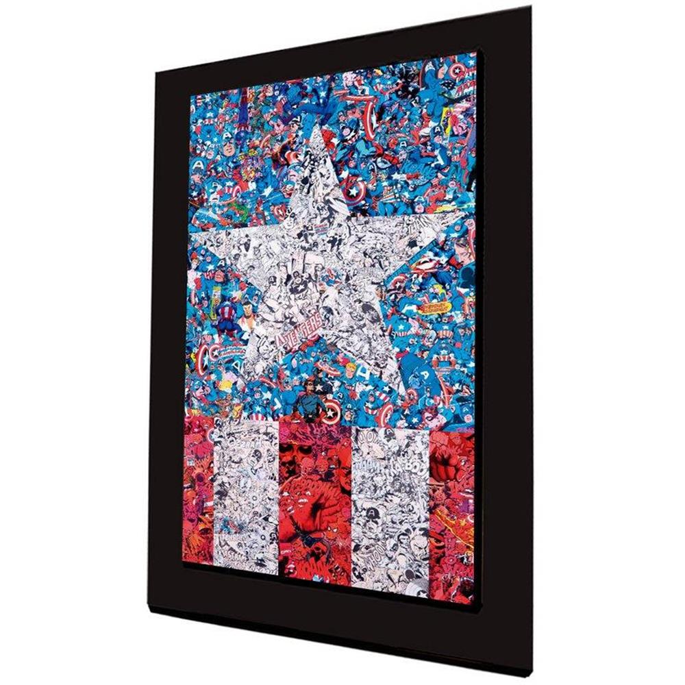 Cuadro 60 X 40 Cms Decorativo Capitanamerica Collage img #1