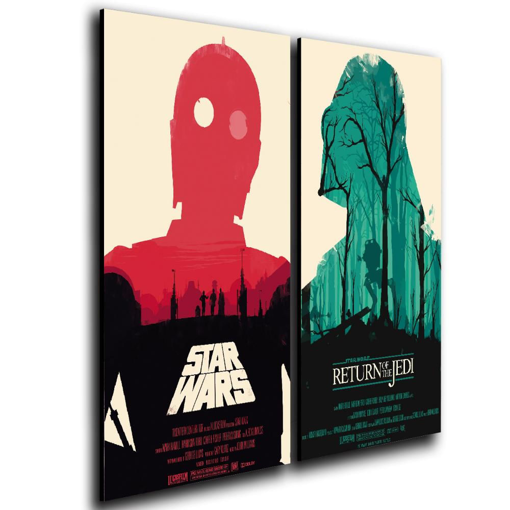 Cuadro 60X50 Cms Decorativo C3po Poster Darth Return img #1
