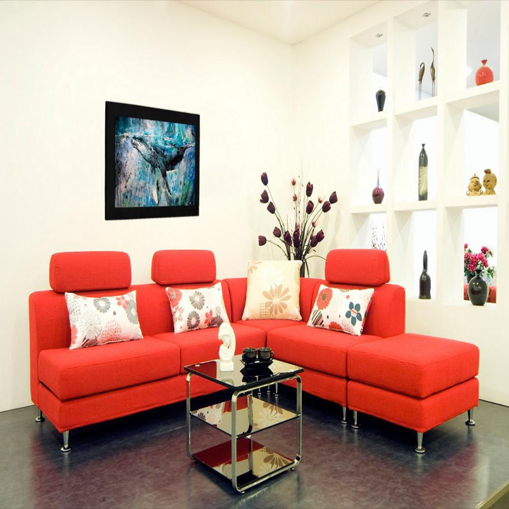 Cuadro 60X40 Cms Tipo Oleo Ballena Decorativo img #4