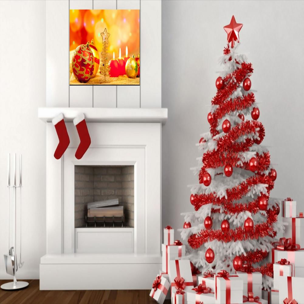 Cuadro 50X30 Cms Bolas Decorativas 1 Navidad img #3