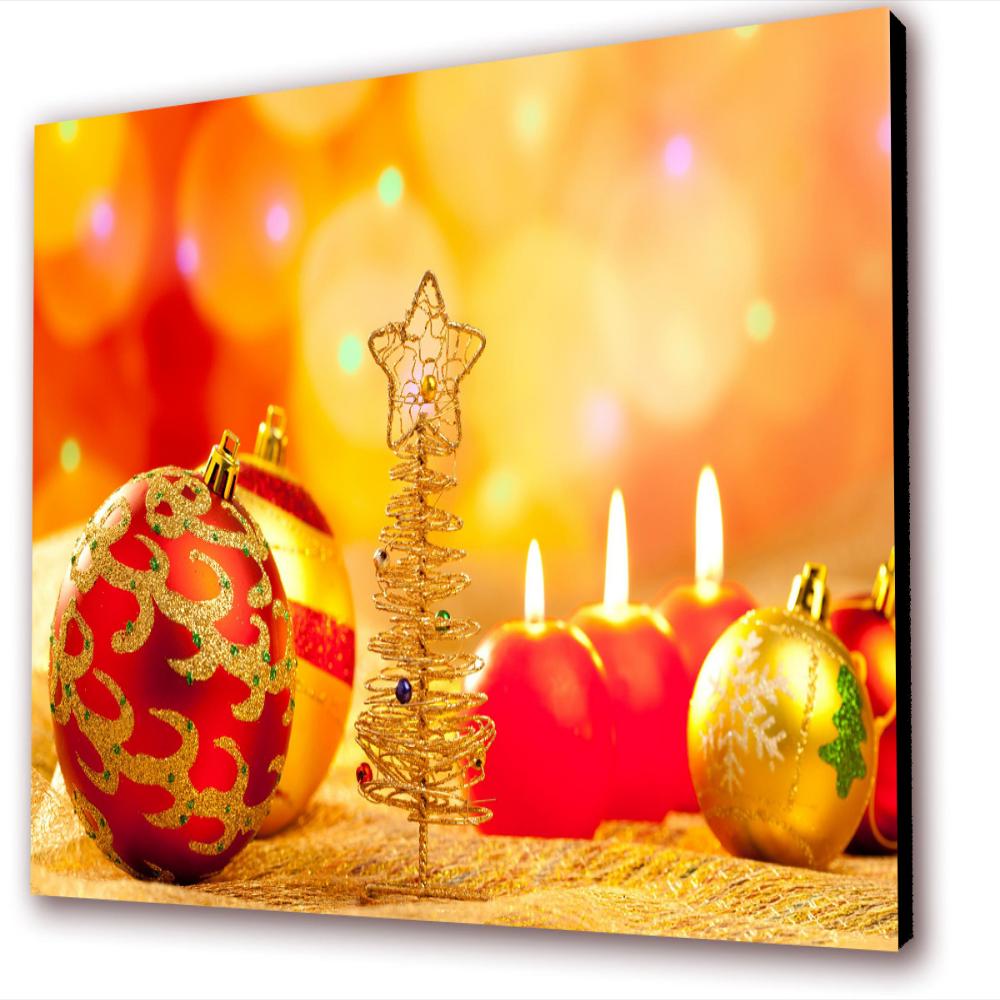 Cuadro 50X30 Cms Bolas Decorativas 1 Navidad img #1