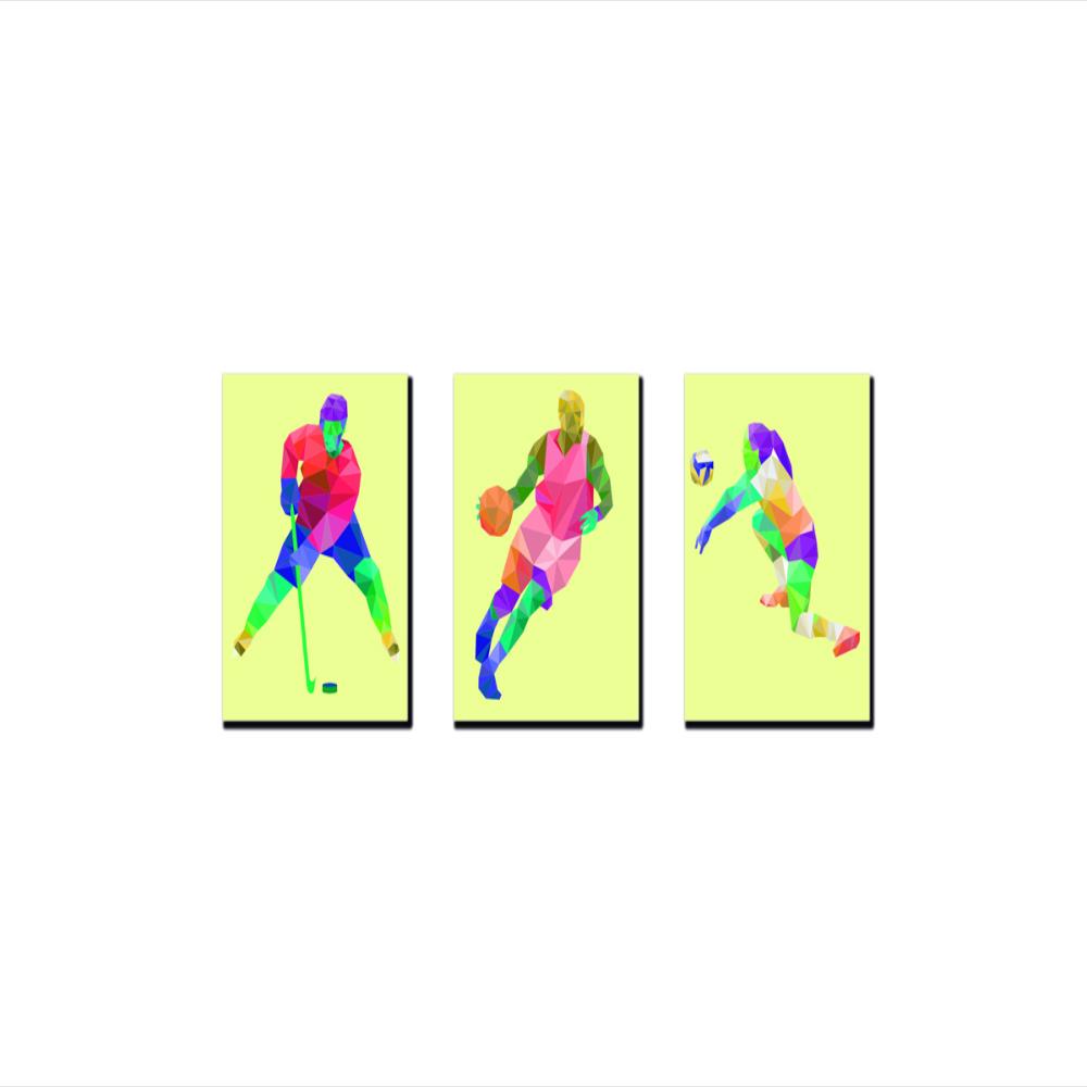 Triptico 60X25 Cms Decorativo Poliart Deportes 4 img #1