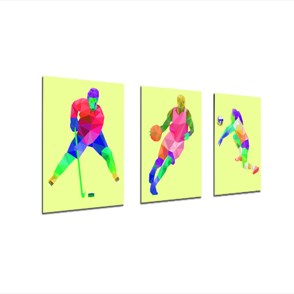 Triptico 60X25 Cms Decorativo Poliart Deportes 4 img #2