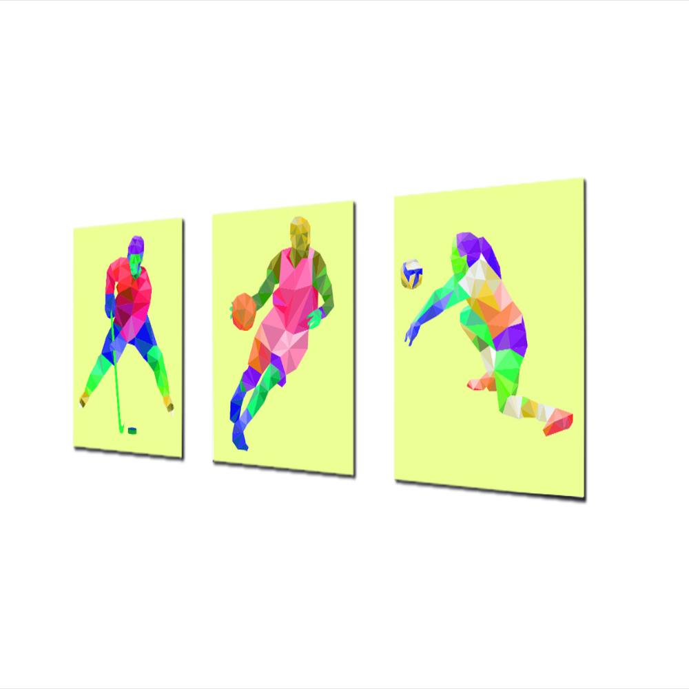 Triptico 60X25 Cms Decorativo Poliart Deportes 4 img #3