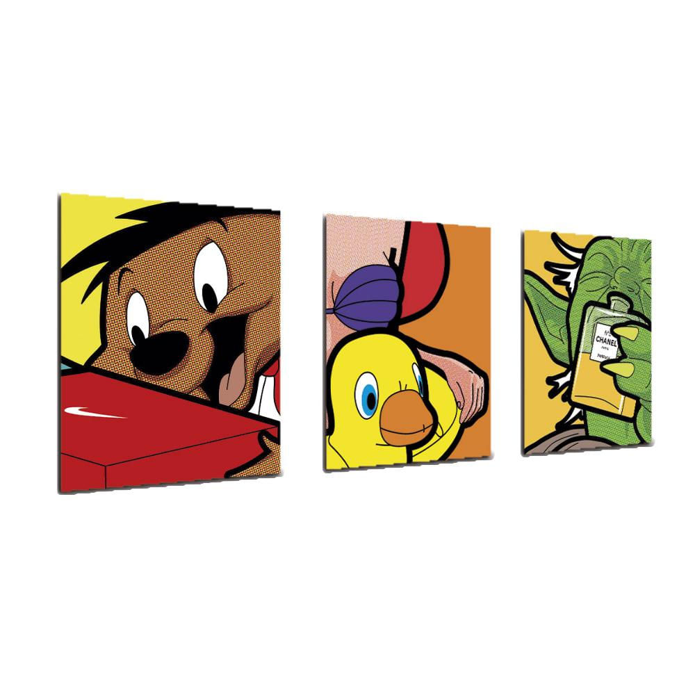 Triptico 60X25 Cms Decorativo Comics 9 img #2
