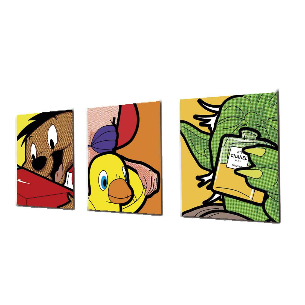 Triptico 60X25 Cms Decorativo Comics 9 img #3