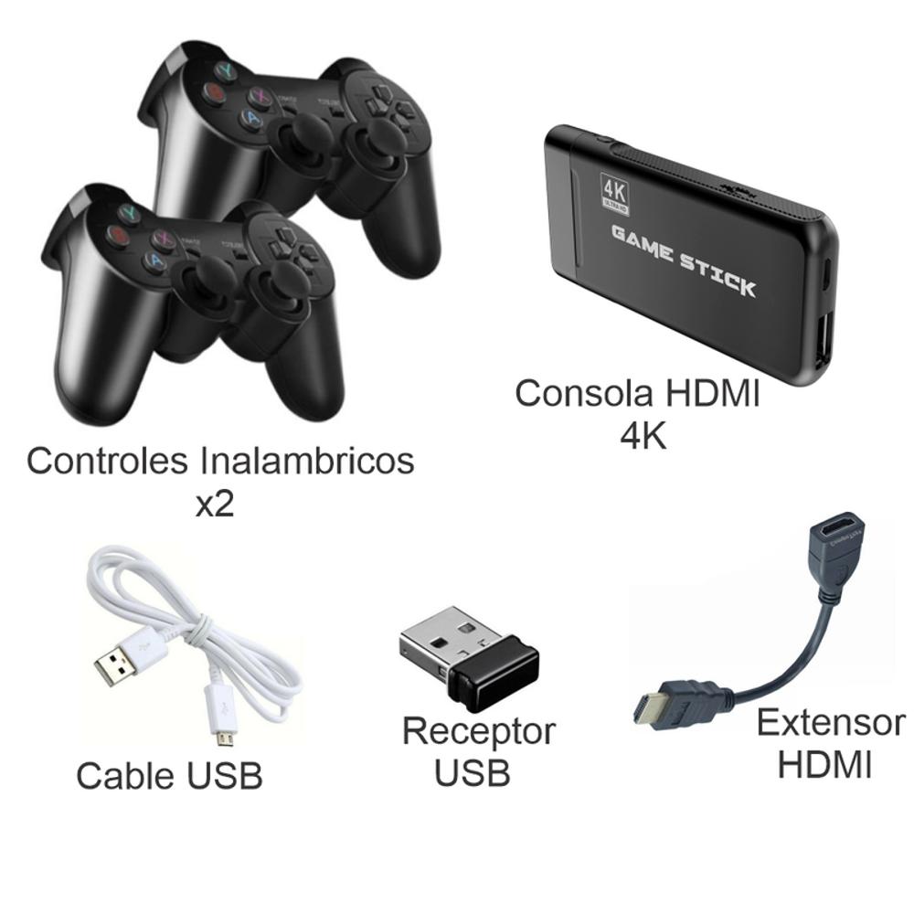  Retro Familia HDMI Mini TV Consola de juegos HD Video Classic  Handheld Jugadores de juegos incorporados 600 juegos HD Dual Gamepad  Controles : Juguetes y Juegos