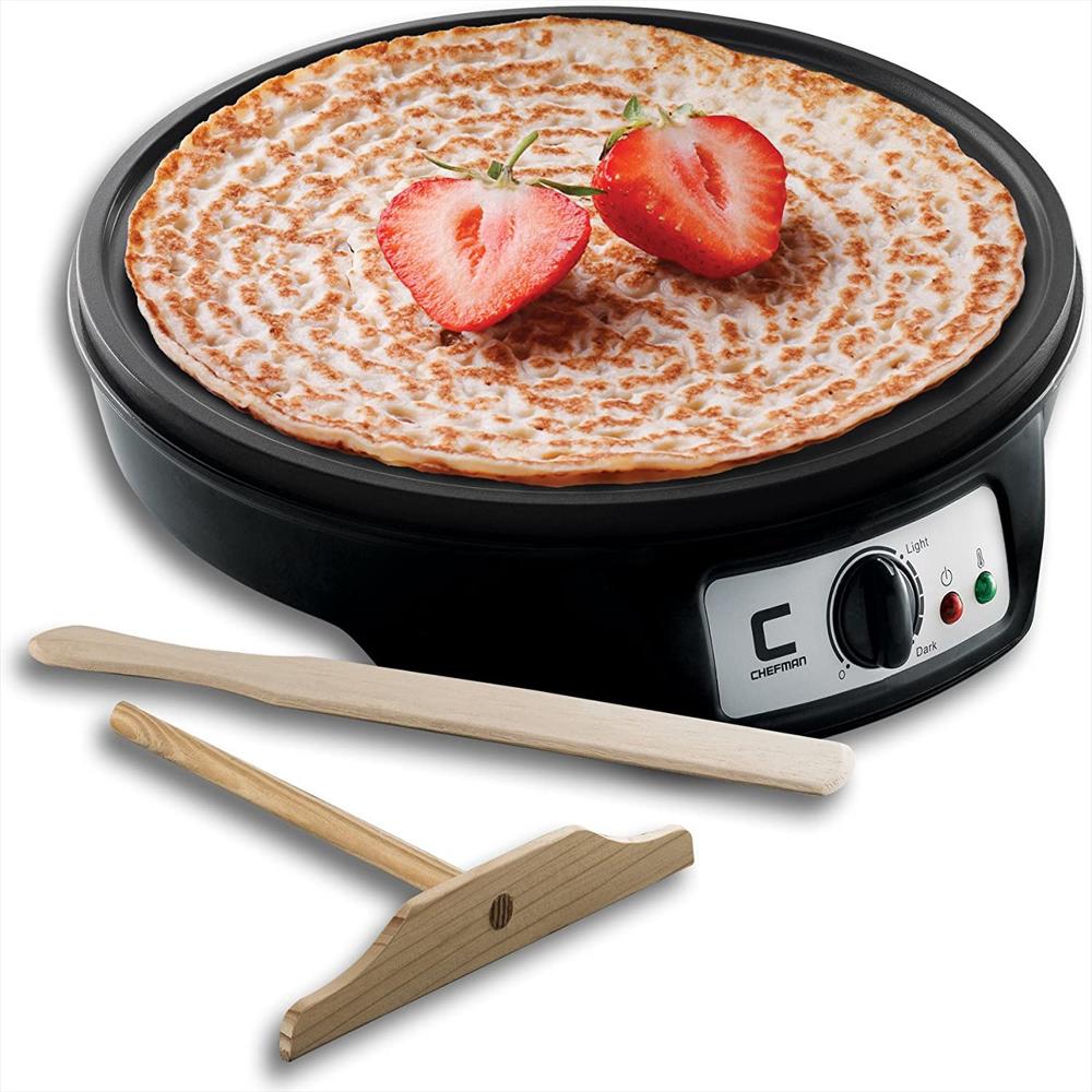 Crepera Plancha Eléctrica Antiadherente Chefman