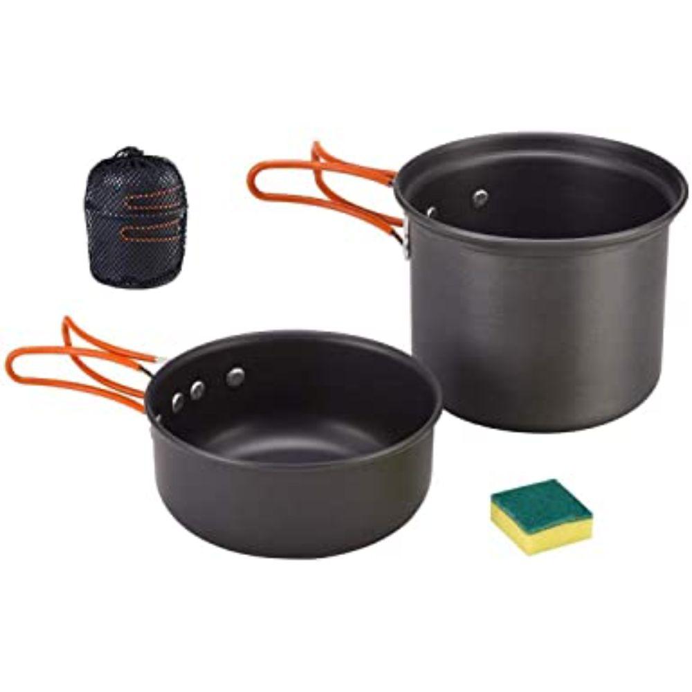 Juego De Cocina Antiadherente Liviano Para Mochileros Bulin img #2