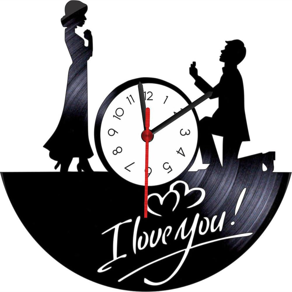 Reloj En Vinilo Lp/ Vinyl Clock Amor Parejas img #1