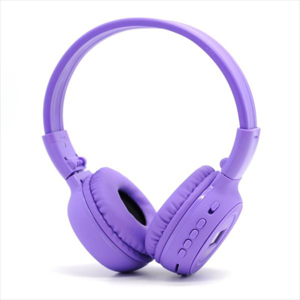 Audifonos Fm Radio Mp3 Micro Sd Lcd Display N65 Morado Audifonos Fm Radio Mp3 Micro Sd Lcd Display N65 Morado