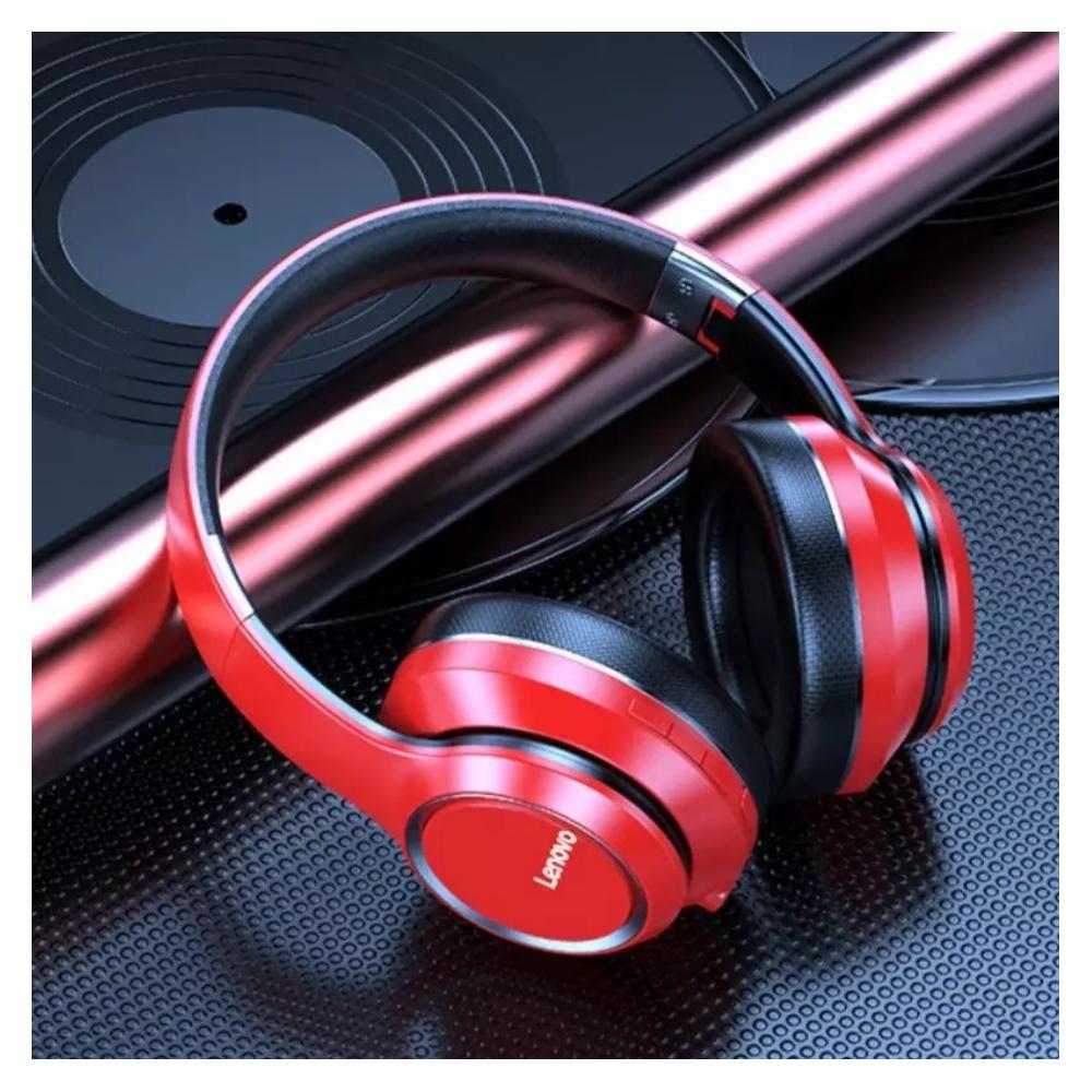 Audífonos Inalámbricos Lenovo Hd 200 Rojo img #3