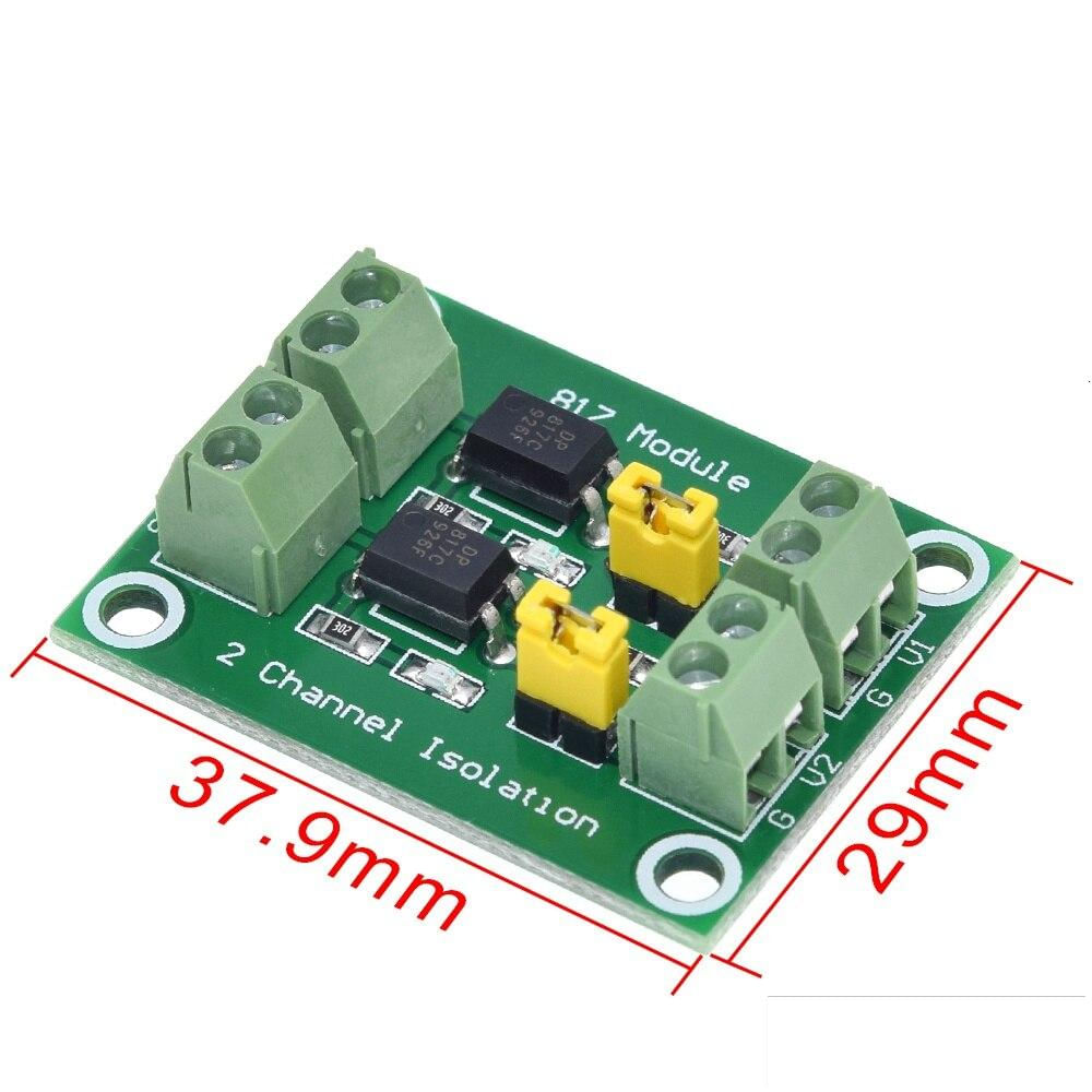 Modulo Optoacoplador 2 Canales Pc817 6~30V Optoaislador img #4