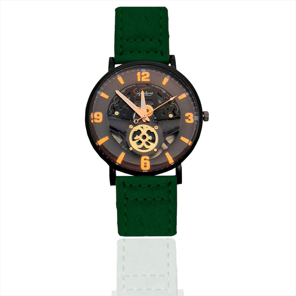Reloj Corazon Abierto Engranaje 6 Verde img #1